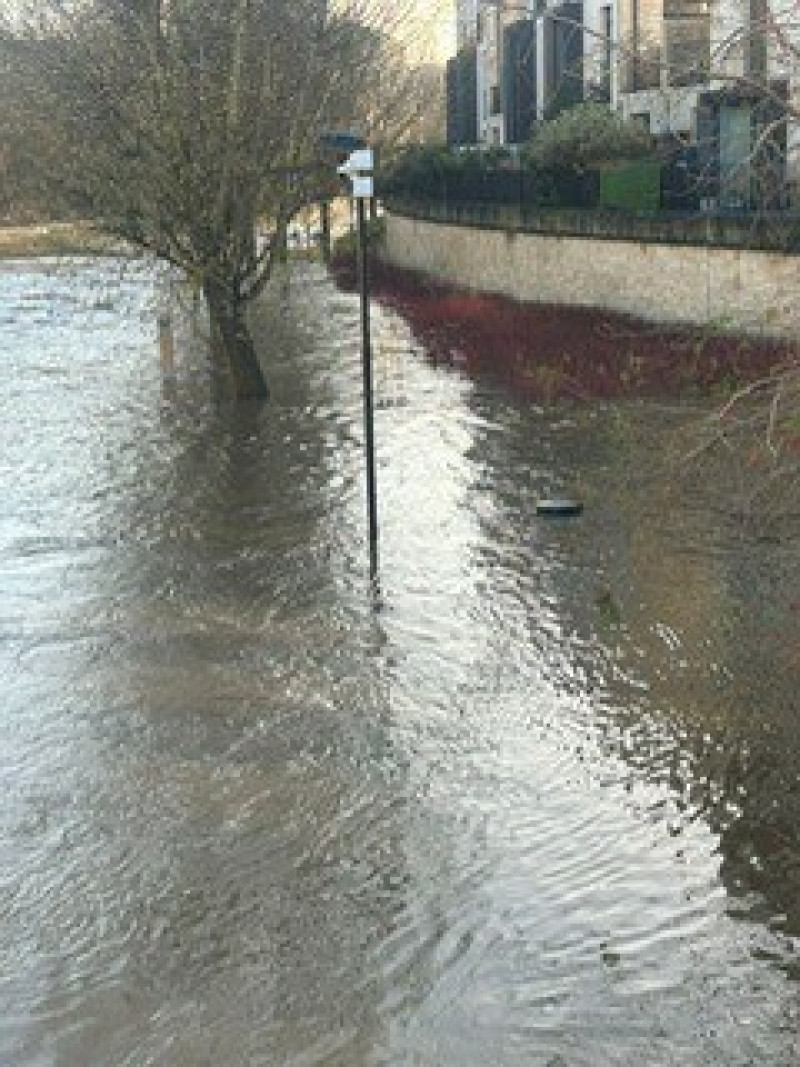 Flood At Bath Riverside